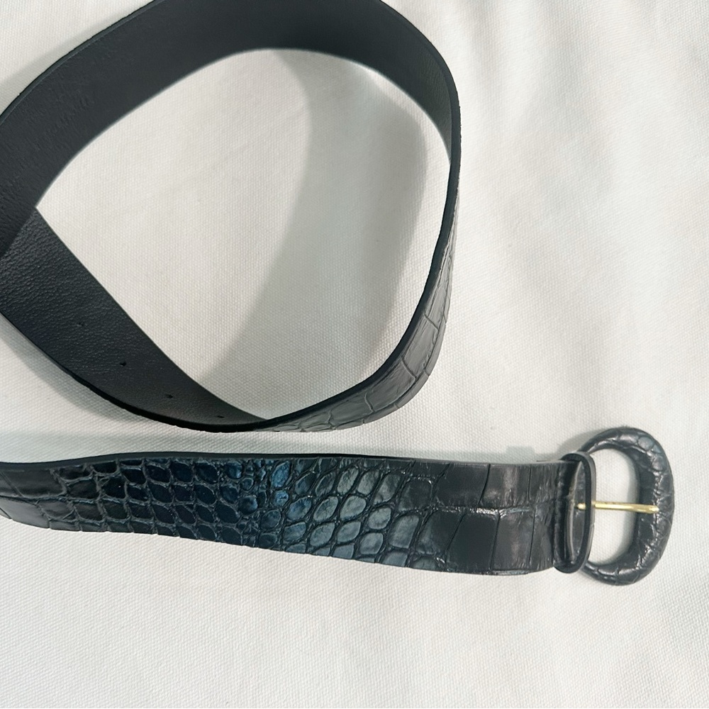 The Frankie Shop croc effect leather belt